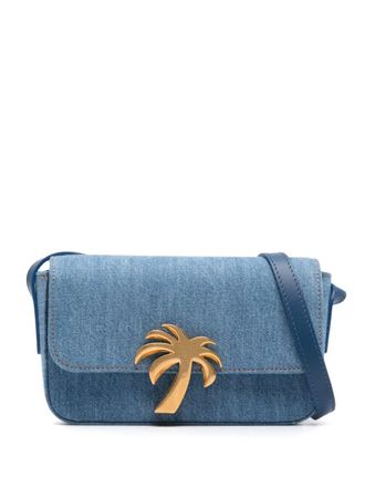 Palm Angels Borsa a tracolla Palm Bridge denim - Blu