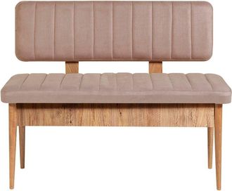 Hanah Home Elegant Velvet Bank With Storage Unit