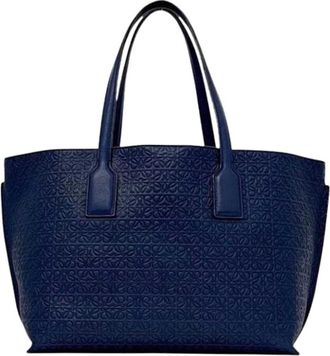 Loewe Pre-owned Tote bag - Dames - Vintage Shopper - Blauw - ONE Size - Leer - Vintage