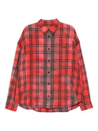 Juun.J plaided shirt - Red