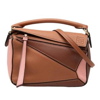 Loewe Pre-owned Mini Puzzle - Dames - Vintage Handtas - Bruin - ONE Size - Leer - Vintage