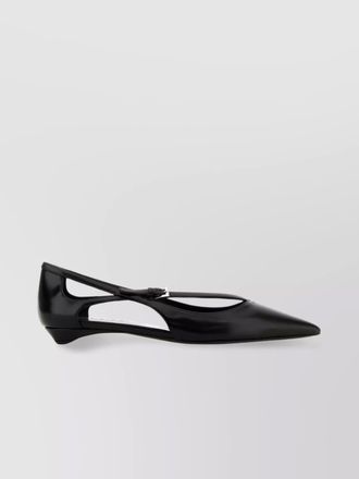 Prada leather ballerina shoes