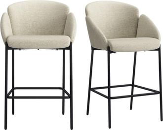 Moloo de bar de tela beige (x2)