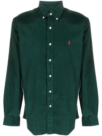 Polo Ralph Lauren Polo Pony-embroidered corduroy shirt - Green