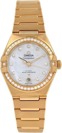 Omega Pre-owned Omega Constellation Automatic Chronometer Diamond Ladies Watch 131.55.29.20.55.002