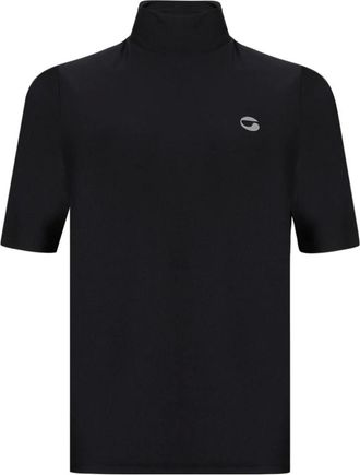 Coperni Tops, Dames, Zwart, M, Logo Print T-Shirt
