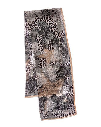 Jimmy Choo London Silk Scarf