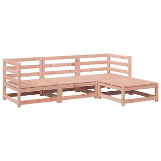 vidaXL Juego De Sof&aacute;s De Jard&iacute;n 4 Pzas Madera Maciza De Abeto Douglas Vidaxl