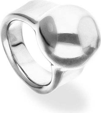 UNOde50 Sterling silver plated ring in the shape of a sphere at Nordstrom, Size 9.5