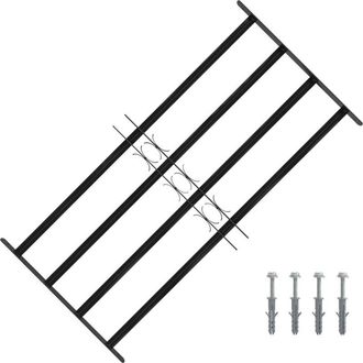 vidaXL Rejilla De Ventana Negro 115 X 60 Cm Vidaxl