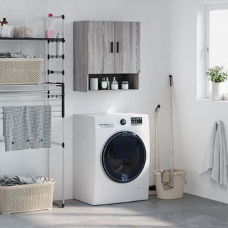 vidaXL Wall Cabinet Grey Sonoma 60x31x70 cm Engineered Wood Vidaxl