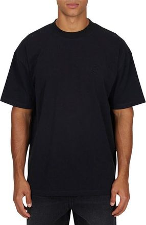 Good For Nothing Emblem Tonal Relaxed Slub T-shirt in Black at Nordstrom, Size Small Uk