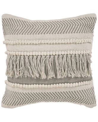 LR Home Lr Home Fringed Striped Throw Pillow