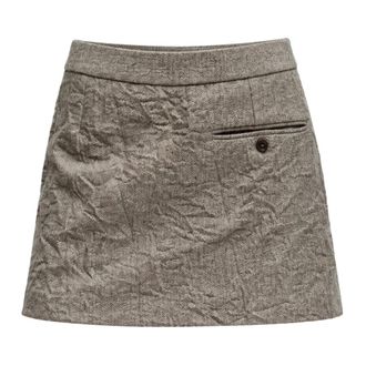 Erika Cavallini Semi Couture Falda Flora - Skirts - Mujer - Beige - L