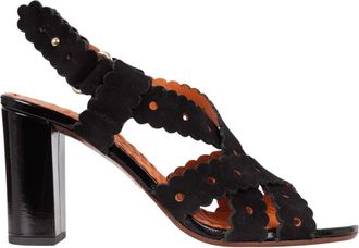 Chie Mihara Biby Sandal - Dames - Sandalen met hakken - Zwart - 40 EU - Leer - Schoenen