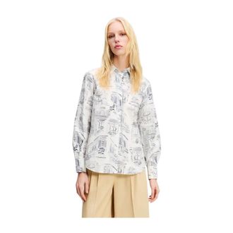 Karl Lagerfeld Overhemden, Dames, Veelkleurig, M, Katoen, Relaxed Shirt