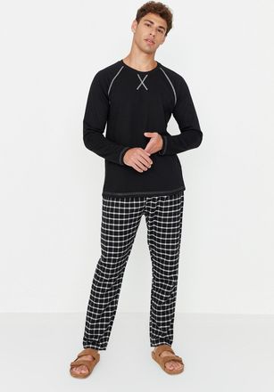 Trendyol Heren V-hals Pyjama Set 2 pak