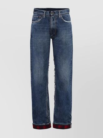 Maison Margiela cotton distressed straight-leg jeans