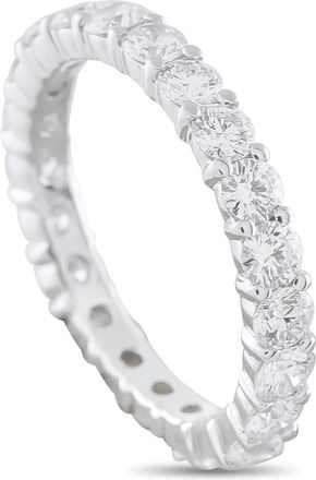 Luxury Bazaar 18K White Gold 2.34ct Diamond Eternity Band Ring MF16-041026