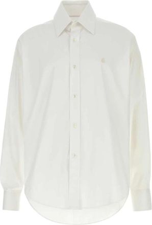 Alexander McQueen Witte Poplin Overhemd Klassieke Stijl - Heren - Casual Overhemden - Wit - L - Overhemden