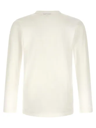 Comme Des Gar&ccedil;ons Logo-Embroidered Cotton T-Shirt - White