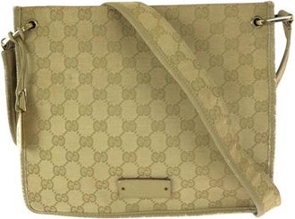 Gucci Beige Gg Canvas Shoulder Bag (Authentic Pre-Loved)