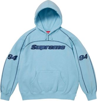SUPREME FW25 Overlock Hooded Sweatshirt Light Blue FW25SW84-LIGHT-BLUE