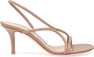Gianvito Rossi Ellis leren slingback sandalen - Beige