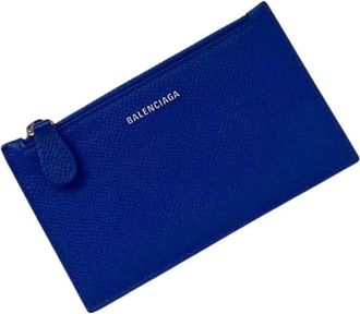 Balenciaga Pre-owned Coin Purse - Dames - Vintage Accessoires - Blauw - ONE Size - Leer - Vintage