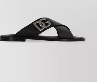 Dolce & Gabbana leather slides
