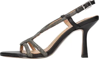 Bibi Lou Melissa Sandalen - Dames - Sandalen met hakken - Zwart - 37 EU - Leer - Schoenen