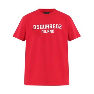 Dsquared2 Heren, Tops, Rood, Maat: S