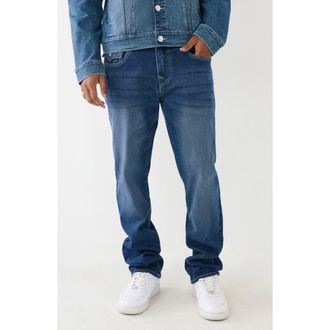 True Religion Ricky Straight Leg Jeans in Medium Flake at Nordstrom Rack, Size 42