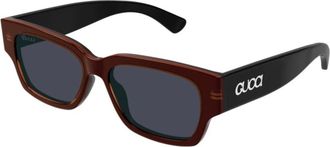 Gucci Stijlvolle zonnebril met zwarte montuur - unisex - Zonnebrillen - Zwart - 54 MM - Accessoires