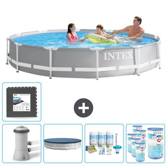 Intex Piscina Prism Frame Redonda - 366x76 Cm - 8-piezas Scb17