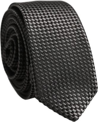 Dolce & Gabbana Stropdas - Heren - Stropdassen - Grijs - ONE Size - Polyester - Accessoires