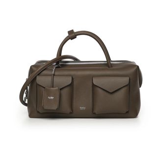 Max Mara Handbags, female, Brown, Size: ONE SIZE Bauletto Large Holdall