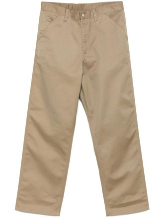 Carhartt Work in Progress Simple trousers - men - Cotton/Cotton/Polyester/Polyester - 28/30 - Brown