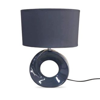 Lewis's Phoebe Ceramic Table Lamp - Grey | TJ Hughes