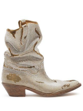 Maison Margiela Tabi 55mm slouchy Western boots - Beige