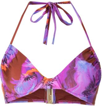Lenny Niemeyer Herta floral-print bikini top - Purple