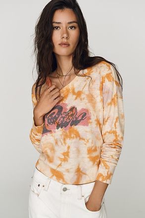 Pilcro Bleached Crewneck Sweatshirt