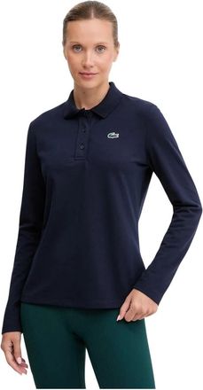 Lacoste Thermoregulerend Golf Poloshirt - Dames - Polos - Blauw - XS - Katoen - Tops