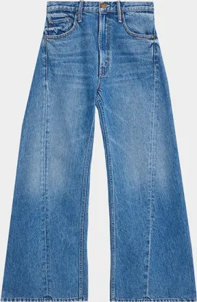 Mother Lil Lemon Twist Wide-Leg Jeans