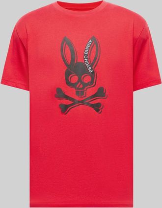 Psycho Bunny Mens Serge Embroidered Bunny Graphic Tee 610 BITTERSWEET / XXXL