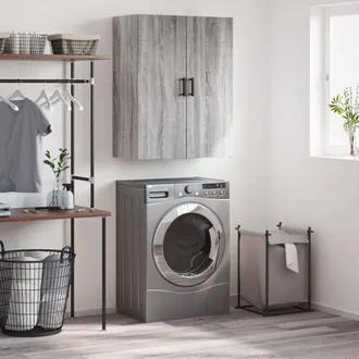 vidaXL Armario De Pared Gris Sonoma 69,5x34x90 Cm Vidaxl