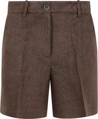 P.A.R.O.S.H. Shorts in lino - Marrone