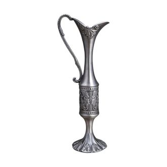 OEM Jarrones Antiguos De Metal Grabado, Con Centros De Color Esta&ntilde;o Antiguo