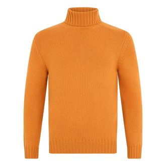 Fedeli Heren, Truien, Oranje, Maat: XL Kasjmier