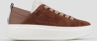 Alexander Smith Wembley Woman in brown suede with white eco-fur lining